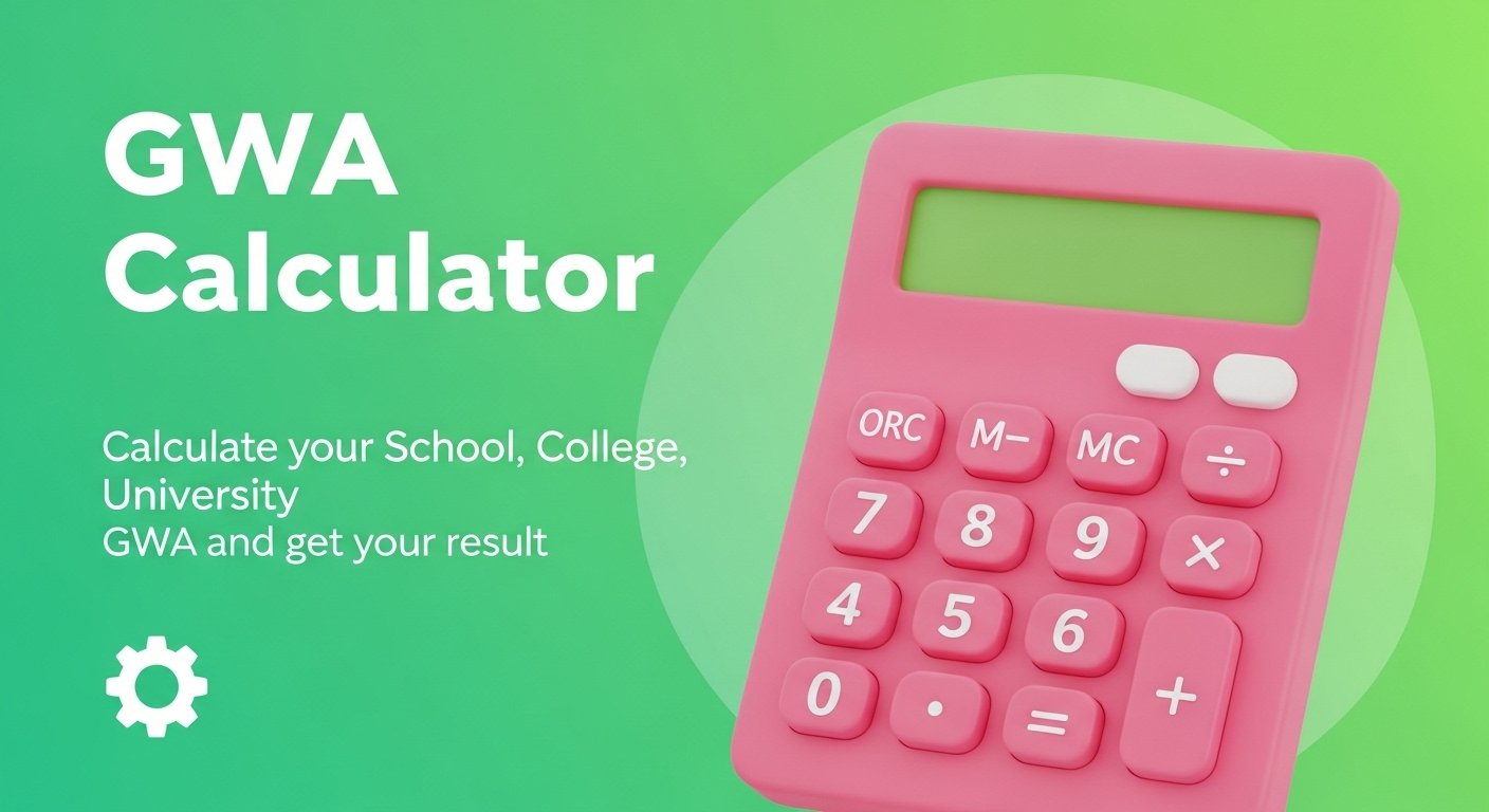 GWA Calculator Pisay for students to find their weighted average grades.